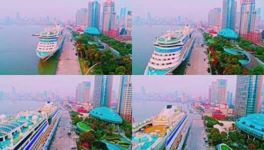上海北外滩国际航运中心高清在线视频素材下载