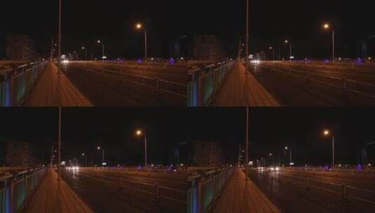 吴桥上的夜景高清在线视频素材下载