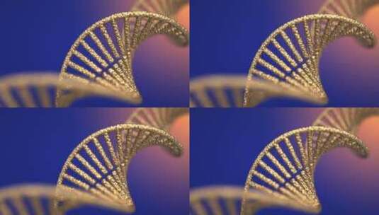 3D渲染抽象生物细胞DNA遗传基因片段高清在线视频素材下载
