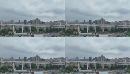 卢浦大桥高架高清在线视频素材下载