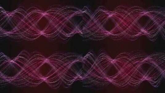 红色粒子螺旋波纹高清在线视频素材下载