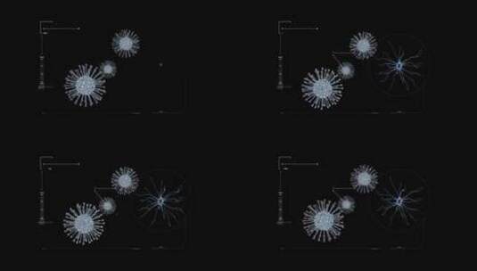 病毒合成高清在线视频素材下载