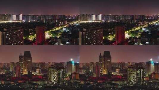 郑州夜晚延时高清在线视频素材下载