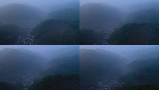 晨雾中的茶园高清在线视频素材下载
