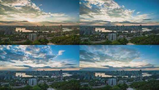 8K重庆城市全景日转夜延时摄影高清在线视频素材下载