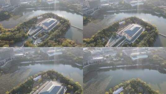 中国 江苏 汉文化园 4A 景区 航拍高清在线视频素材下载