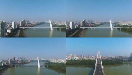 赣州飞龙大桥高清在线视频素材下载