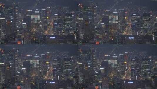 城市夜景特写高清在线视频素材下载