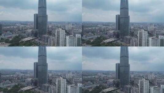 柳州步步高广场地王地标建筑高清在线视频素材下载