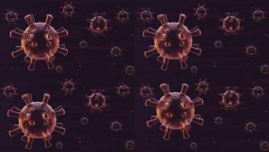 感冒流行甲型病原体病毒高清在线视频素材下载