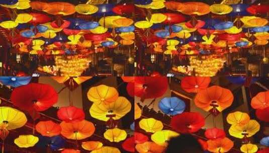 上海豫园新春花灯年味4K高清在线视频素材下载