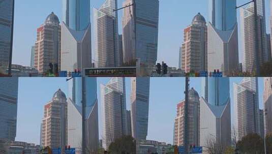 上海陆家嘴商业楼高清在线视频素材下载