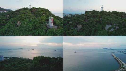 4k珠海桂山岛海岛风光航拍高清在线视频素材下载