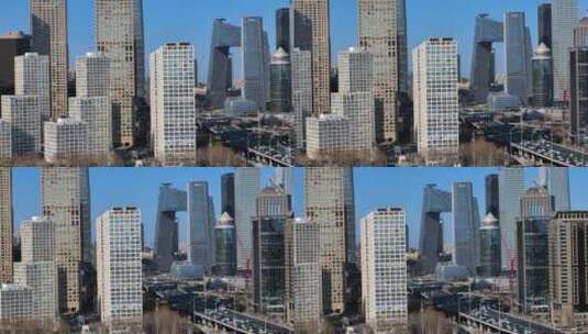北京国贸cbd城市建筑高清在线视频素材下载