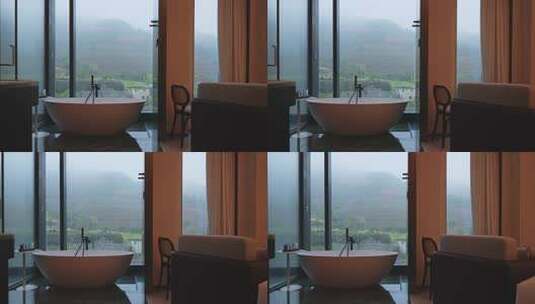 卫生间浴缸高清在线视频素材下载