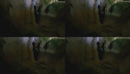 神秘山洞溶洞高清在线视频素材下载