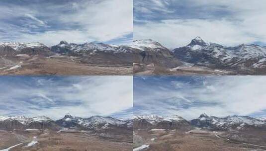 西藏阿里地区普兰县冈仁波齐航拍高清在线视频素材下载