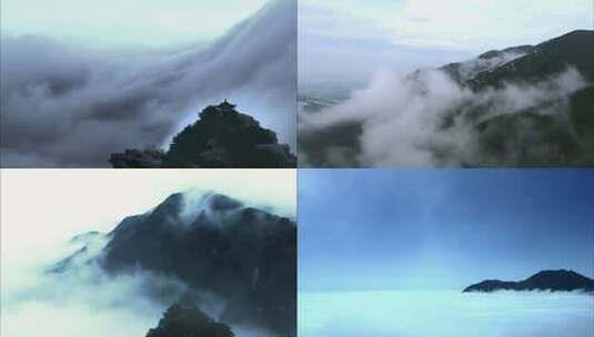 蓬莱仙境高山云海高清在线视频素材下载