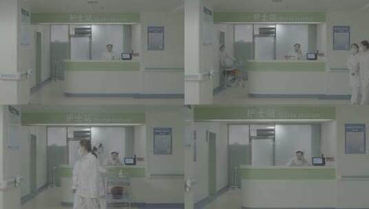 医院护士站高清在线视频素材下载