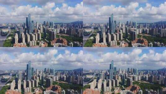 广州猎德珠江新城蓝天-4高清在线视频素材下载