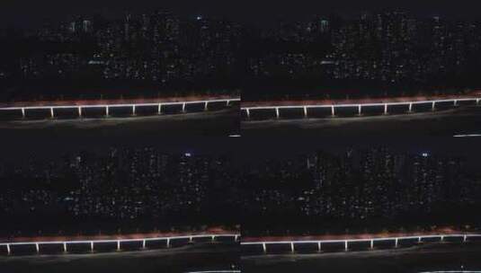 重庆城市万家灯火航拍高清在线视频素材下载