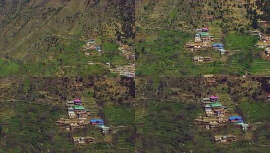 一个风景如画的村庄高清在线视频素材下载