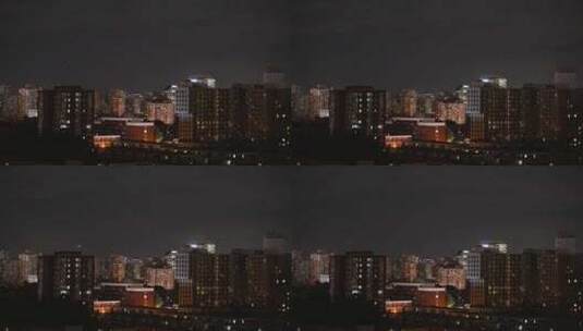 北京城市夜晚闪电暴雨前期高清在线视频素材下载