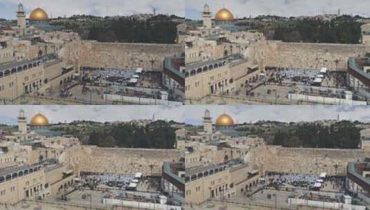 旧耶路撒冷的延时高清在线视频素材下载