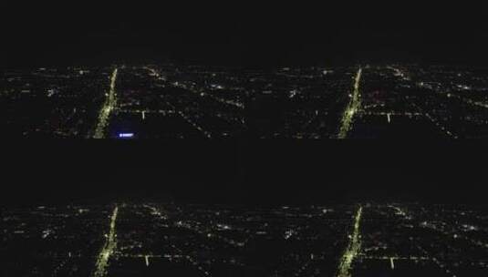 浙江绍兴城市夜景灯光航拍高清在线视频素材下载