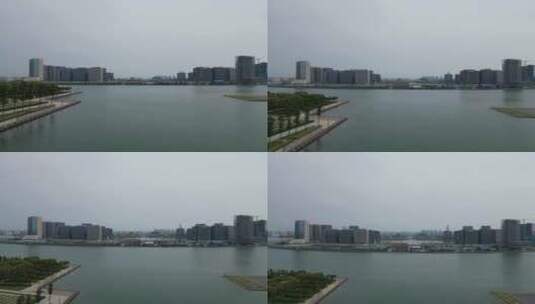 河南郑州龙湖金融中心航拍高清在线视频素材下载