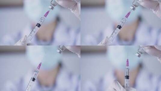 医院实验室的护士准备注射高清在线视频素材下载