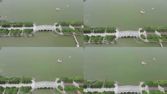 河南开封市龙亭公园航拍高清在线视频素材下载