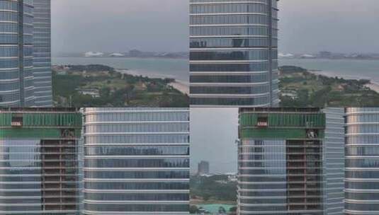 厦门英蓝国际金融中心航拍高清在线视频素材下载