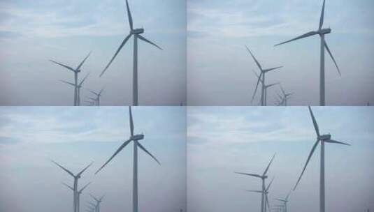 风力发电机新能源低碳高清在线视频素材下载