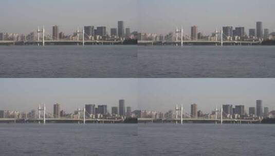 珠海白石桥清晨高清在线视频素材下载