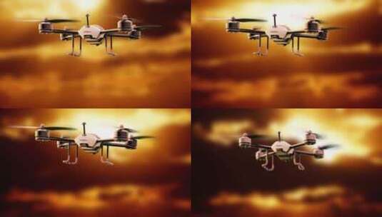 无人机智能科技飞行高清在线视频素材下载