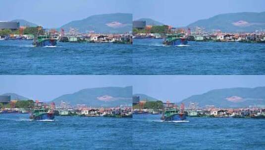 中国海南三亚陵水海边码头风光高清在线视频素材下载