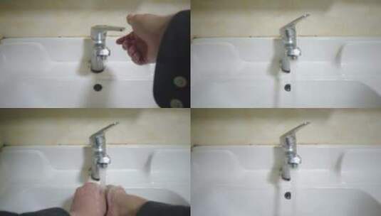 洗手演示视频高清在线视频素材下载