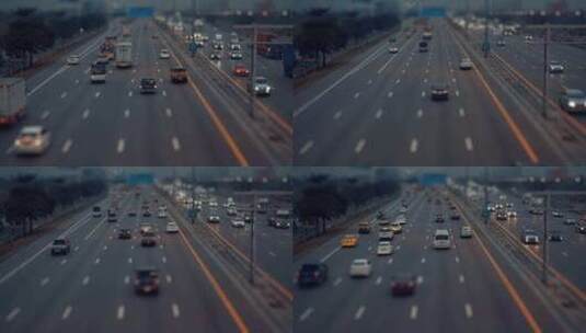 道路交通延时摄影高清在线视频素材下载