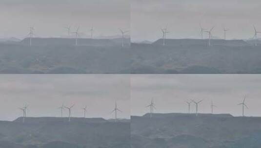 龙里草原风力发电高清在线视频素材下载