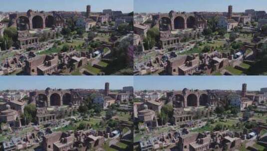 罗马帝国的古代遗迹高清在线视频素材下载
