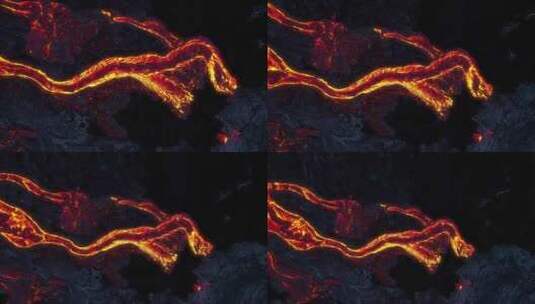 熔岩火山基拉韦厄火山夏威夷高清在线视频素材下载