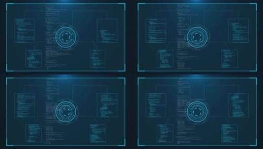 未来数码帧与技术概念HUD接口技术未来全高清在线视频素材下载