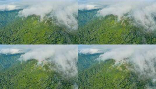 5K航拍广东南岭山脉大山高山山峰山脊岭南高清在线视频素材下载