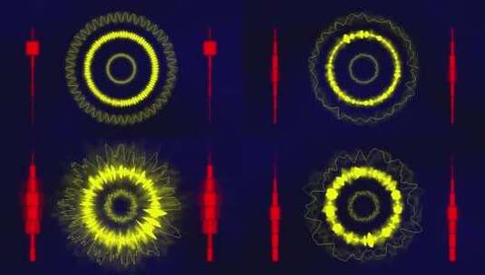 动感音乐波形图形均衡器LED背景高清在线视频素材下载