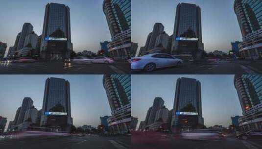 成都骡马市夜景车流交通延时高清在线视频素材下载