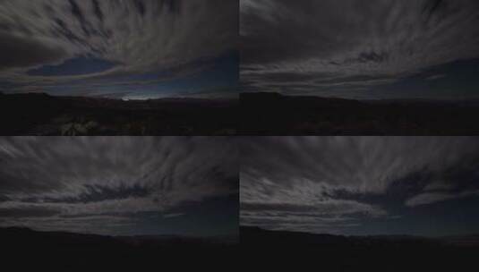 死亡之谷上方移动的云层高清在线视频素材下载