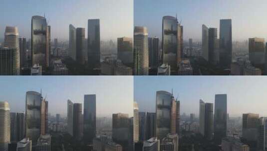 清晨日出的珠江新城高清在线视频素材下载