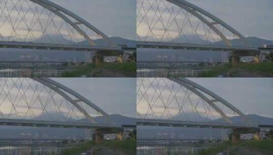 台北麦克阿瑟二桥高清在线视频素材下载