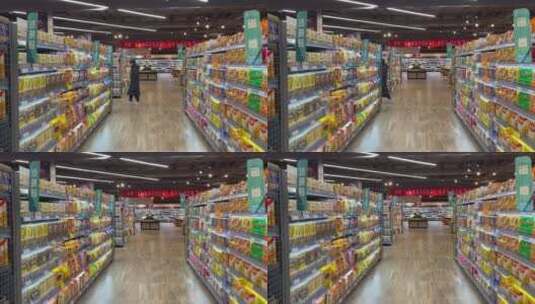 超市膨化食品区高清在线视频素材下载